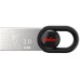 Флеш Диск Netac 16Gb UM2 NT03UM2N-016G-20BK USB2.0 серебристый/черный