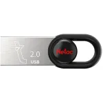 Флеш Диск Netac 32Gb UM2 NT03UM2N-032G-20BK USB2.0 серебристый/черный