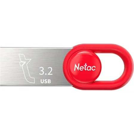 Флеш Диск Netac 32Gb UM2 NT03UM2N-032G-32RE USB3.2 серебристый/красный