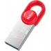 Флеш Диск Netac 128Gb UM2 NT03UM2N-128G-32RE USB3.2 серебристый/красный