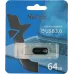 Флеш Диск Netac 64Gb U278 NT03U278N-064G-30PN USB3.0 серебристый/черный