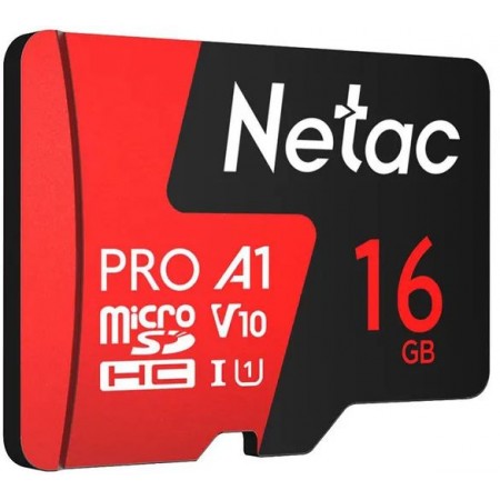 Флеш карта microSDHC 16GB Netac NT02P500PRO-016G-S P500 Extreme Pro V10 A1 w/o adapter