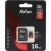Флеш карта microSDHC 16GB Netac NT02P500PRO-016G-R P500 Extreme Pro V10 A1 + adapter