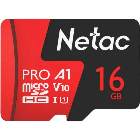 Флеш карта microSDHC 16GB Netac NT02P500PRO-016G-R P500 Extreme Pro V10 A1 + adapter