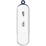 Флеш Диск Silicon Power 128Gb Blaze B32 SP128GBUF3B32V1W USB3.2 белый/синий