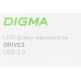 Флеш Диск Digma 512Gb DRIVE3 DGFUM512A30SR USB3.0 серебристый