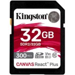 Флеш карта SDHC 32GB Kingston SDR2/32GB Canvas React Plus + adapter