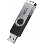 Флеш Диск Netac 32GB U505 NT03U505N-032G-20BK USB2.0 черный/серебристый
