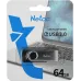 Флеш Диск Netac 64GB U505 NT03U505N-064G-20BK USB2.0 черный/серебристый