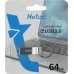 Флеш Диск Netac 64GB U275 NT03U275N-064G-20SL USB2.0 серебристый