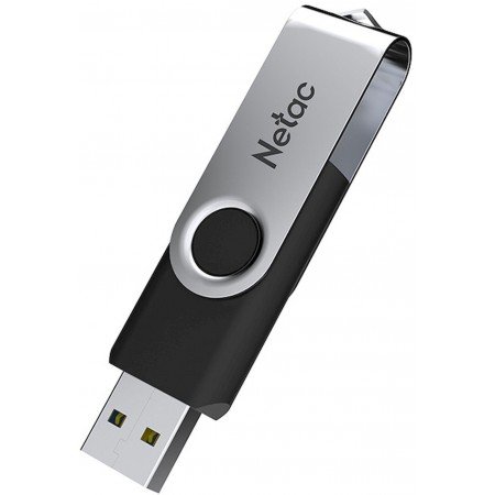 Флеш Диск Netac 64GB U505 NT03U505N-064G-30BK USB3.0 черный/серебристый