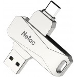 Флеш Диск Netac 128GB U782C NT03U782C-128G-30PN USB3.0 серебристый