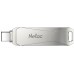 Флеш Диск Netac 128GB U782C NT03U782C-128G-30PN USB3.0 серебристый
