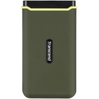 Накопитель SSD Transcend USB-C 500Gb TS500GESD380C темно-зеленый