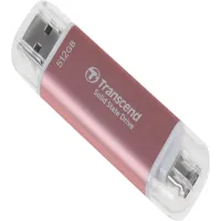 Накопитель SSD Transcend USB-C 512GB TS512GESD310P розовый USB-A