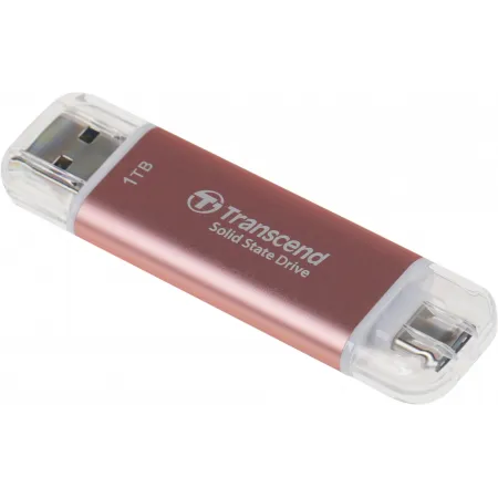 Накопитель SSD Transcend USB-C 1TB TS1TESD310P розовый USB-A