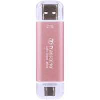 Накопитель SSD Transcend USB-C 2TB TS2TESD310P розовый USB-A