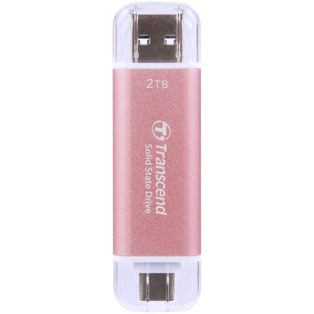 Накопитель SSD Transcend USB-C 2TB TS2TESD310P розовый USB-A