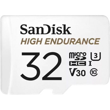 Флеш карта microSDHC 32GB Sandisk SDSQQNR-032G-GN6IA High Endurance V30 + adapter