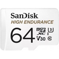 Флеш карта microSDXC 64GB Sandisk SDSQQNR-064G-GN6IA High Endurance V30 + adapter