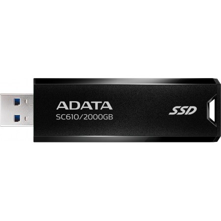 Накопитель SSD A-Data USB 3.1 2TB SC610-2000G-CBK/RD SC610 1.8" черный