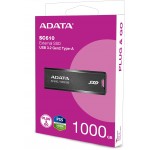 Накопитель SSD A-Data USB 3.1 1TB SC610-1000G-CBK/RD SC610 1.8" черный