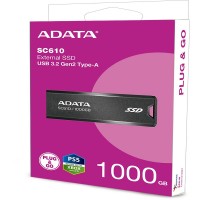 Накопитель SSD A-Data USB 3.1 1TB SC610-1000G-CBK/RD SC610 1.8" черный Накопитель SSD A-Data USB 3.1 1TB SC610-1000G-CBK/RD SC610 1.8" черный