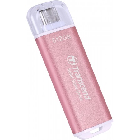 Накопитель SSD Transcend USB-C 512GB TS512GESD300P ESD300 розовый
