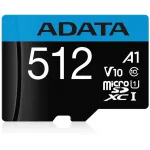 Флеш карта microSDXC 512GB A-Data AUSDX512GUICL10A1-RA1 Premier Pro + adapter