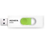 Флеш Диск A-Data 64GB UV320 AUV320-64G-RWHGN USB3.2 белый/зеленый