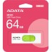 Флеш Диск A-Data 64GB UV320 AUV320-64G-RWHGN USB3.2 белый/зеленый