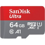 Флеш карта microSDXC 64GB Sandisk SDSQUAB-064G-GN6MN Ultra w/o adapter