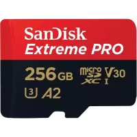 Флеш карта microSDXC 256GB Sandisk SDSQXCD-256G-GN6MA Extreme Pro + adapter