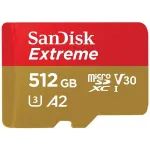 Флеш карта microSDXC 512GB Sandisk SDSQXAV-512G-GN6MN Extreme A2 + adapter
