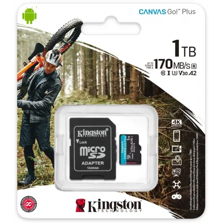 Флеш карта microSDXC 1TB Kingston SDCG3/1TB Canvas Go! Plus + adapter