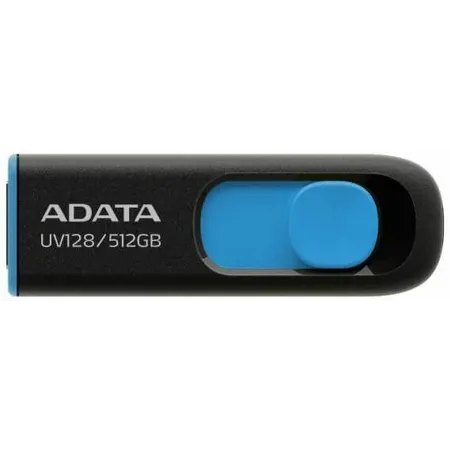 Флеш Диск A-Data 512GB DashDrive UV128 AUV128-512G-RBE USB3.0 черный/синий