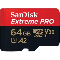 Флеш карта microSDXC 64GB Sandisk SDSQXCU-064G-GN6MA Extreme Pro + adapter