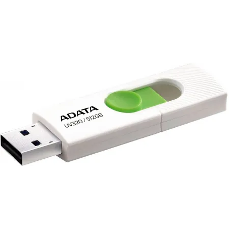 Флеш Диск A-Data 512GB UV320 AUV320-512G-RWHGN USB3.2 белый/зеленый
