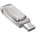 Флеш Диск Sandisk 1TB Ultra Dual Drive Luxe SDDDC4-1T00-G46 USB3.1 серебристый