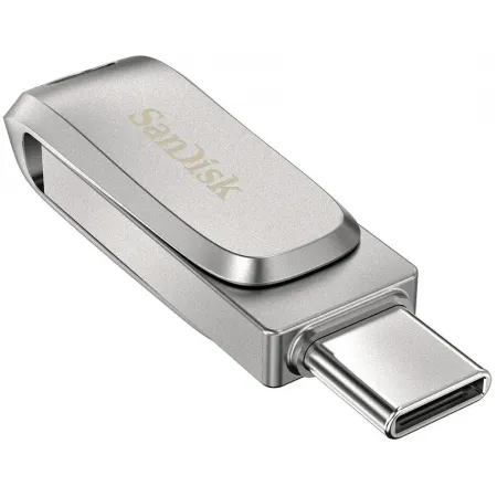 Флеш Диск Sandisk 1TB Ultra Dual Drive Luxe SDDDC4-1T00-G46 USB3.1 серебристый