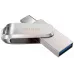 Флеш Диск Sandisk 1TB Ultra Dual Drive Luxe SDDDC4-1T00-G46 USB3.1 серебристый