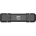 Накопитель SSD Silicon Power USB-C 500GB SP500GBUC3S72V1K DS72 1.8" черный USB-A