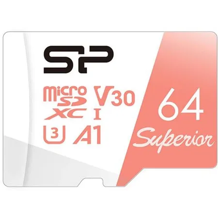 Флеш карта microSDXC 64GB Silicon Power SP064GBSTXDV3V20 Superior V30 A1 w/o adapter