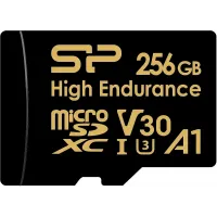 Флеш карта microSDXC 256GB Silicon Power SP256GBSTXDV3V1HSP High Endurance V30 A1 + adapter