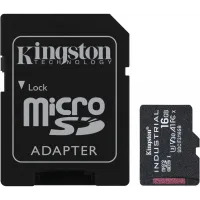 Флеш карта microSDHC 16GB Kingston SDCIT2/16GB Industrial V30 A1 + adapter