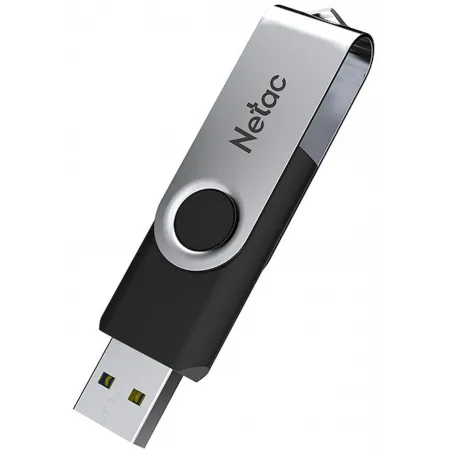 Флеш Диск Netac 4GB U505 NT03U505N-004G-20BK USB2.0 черный/серебристый