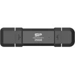 Накопитель SSD Silicon Power USB-C 250GB SP250GBUC3S72V1K DS72 1.8" черный USB-A