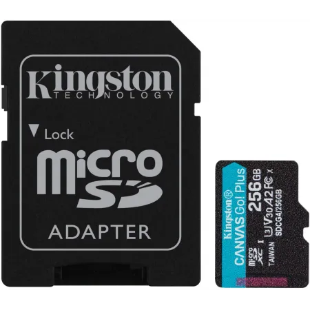 Флеш карта microSDXC 256GB Kingston SDCG4/256GB Canvas Go! Plus A2 + adapter