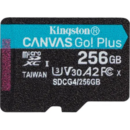 Флеш карта microSDXC 256GB Kingston SDCG4/256GBSP Canvas Go! Plus V10 A2 w/o adapter