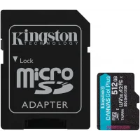 Флеш карта microSDXC 512GB Kingston SDCG4/512GB Canvas Go! Plus V10 A2 + adapter
